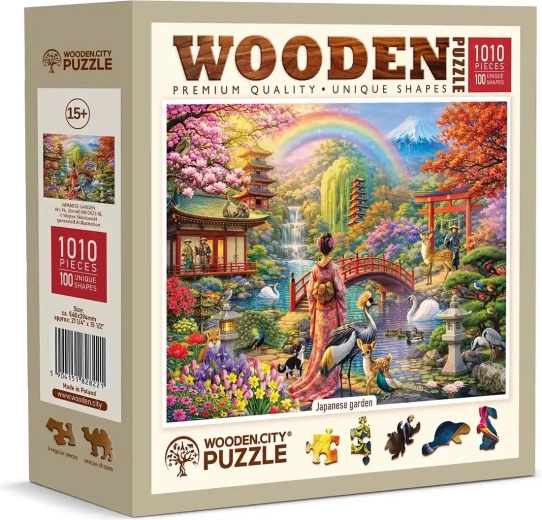 Puzzle en bois Wooden City Jardin japonais, 1010 pièces