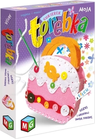 Moja Torebka – kit créatif pour fabriquer un sac à main en feutrine bonbon