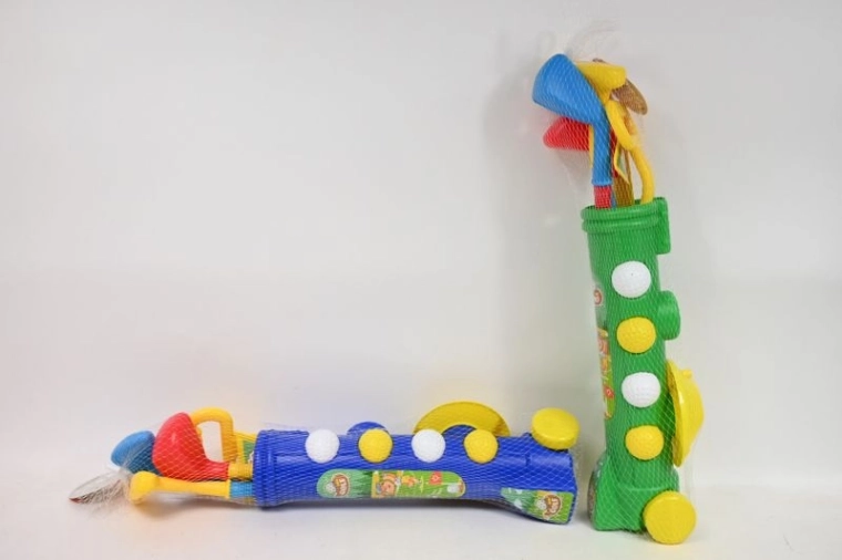 Set de golf pour enfants avec sac à roulettes