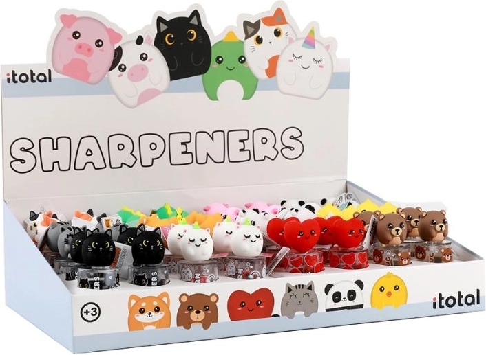Taille-crayon avec réservoir – motifs adorables