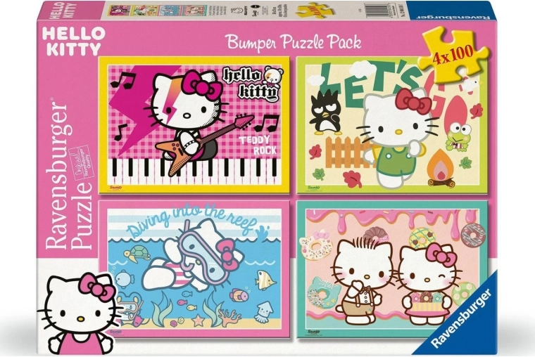 Puzzle Ravensburger Hello Kitty 4×100 pièces