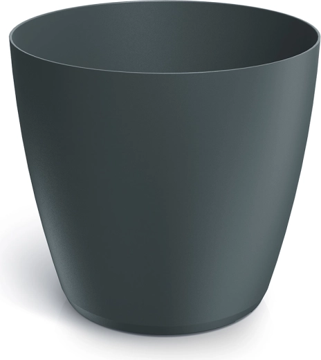 Pot de fleurs Mate effet béton, anthracite