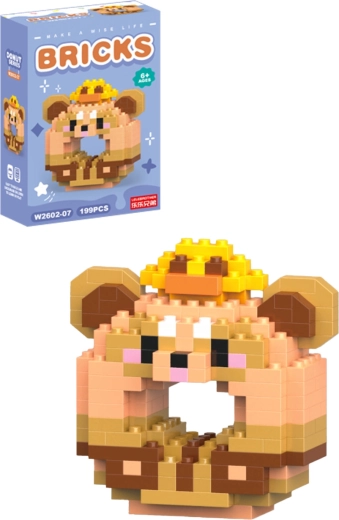 Jeu de construction donut raton laveur (199 pièces)