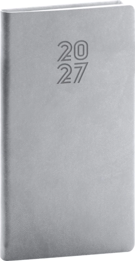 Agenda de poche Notique Aprint 2027 gris 9 × 15,5 cm