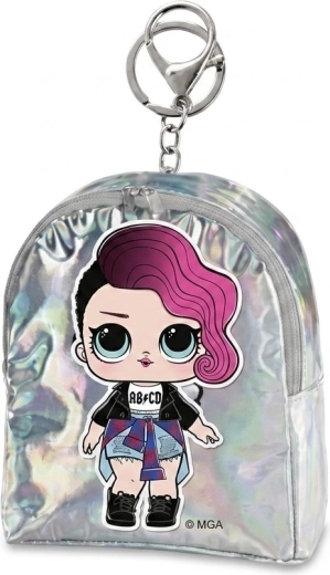 Mini porte-monnaie avec pendentif L.O.L. Surprise argenté