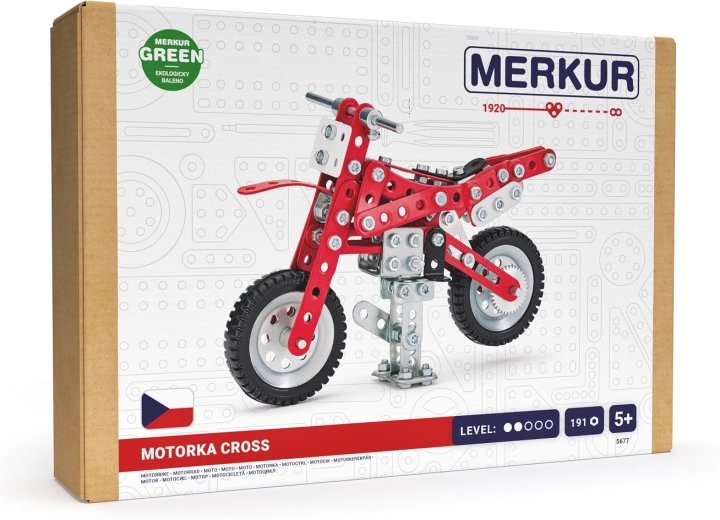 Merkur kit Dirtbike – moto en métal, 191 pièces