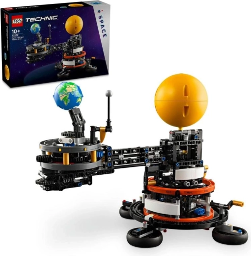 Lego Technic planète Terre et Lune en orbite