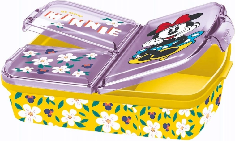 Boîte à goûter Minnie en plastique 18 × 13,5 × 5,5 cm