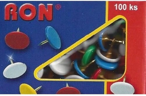 Punaises à tête colorée 10 mm, 100 pcs