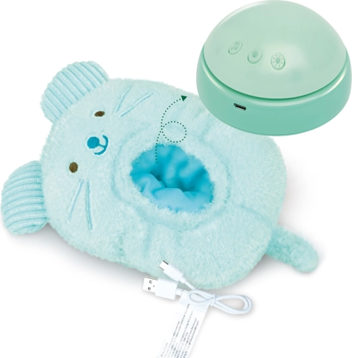 Souris d’endormissement en peluche Mono avec veilleuse