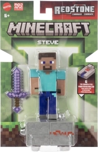 Figurine Minecraft Steve avec accessoires 8 cm