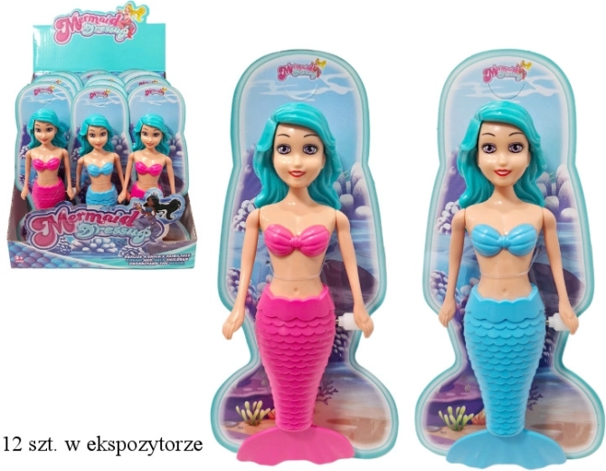 Poupée sirène aquatique à remontoir