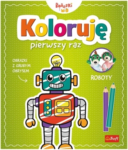 Je colorie pour la première fois : Robots – livre de coloriage pour enfants