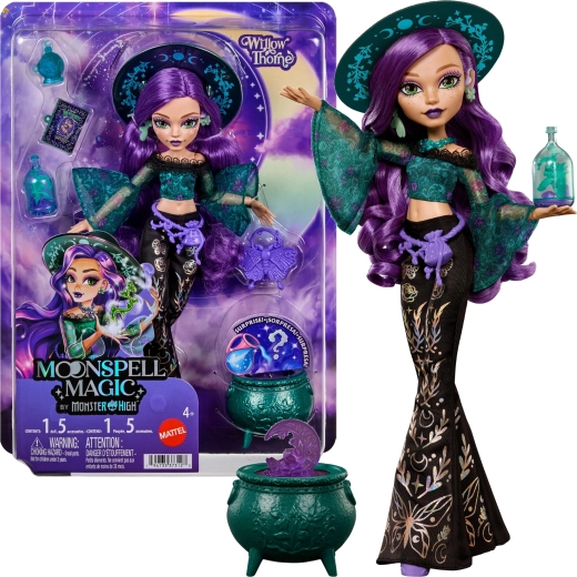 Poupée Monster High Moonspell High Willow Thorne 26 cm avec accessoires
