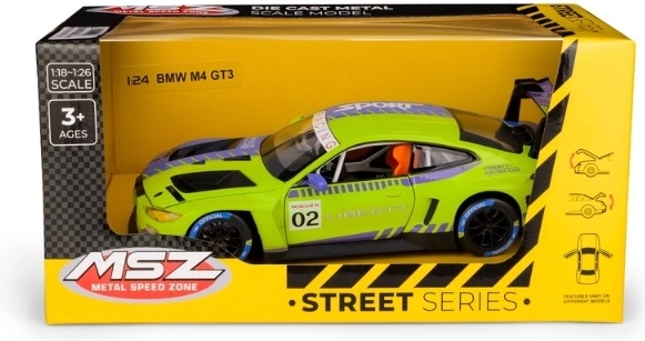 MSZ BMW M4 GT3 à l'échelle 1:24 vert