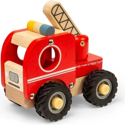 Camion de pompiers en bois Bigjigs Toys