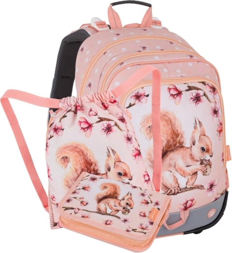 Bagmaster ALFA 26 – set scolaire pour élèves de CP, motif écureuil