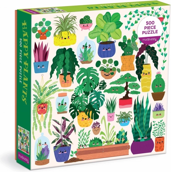 Puzzle Plantes Heureuses 500 pièces