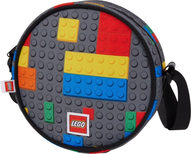 Sac bandoulière rond Lego Colorful Bricks