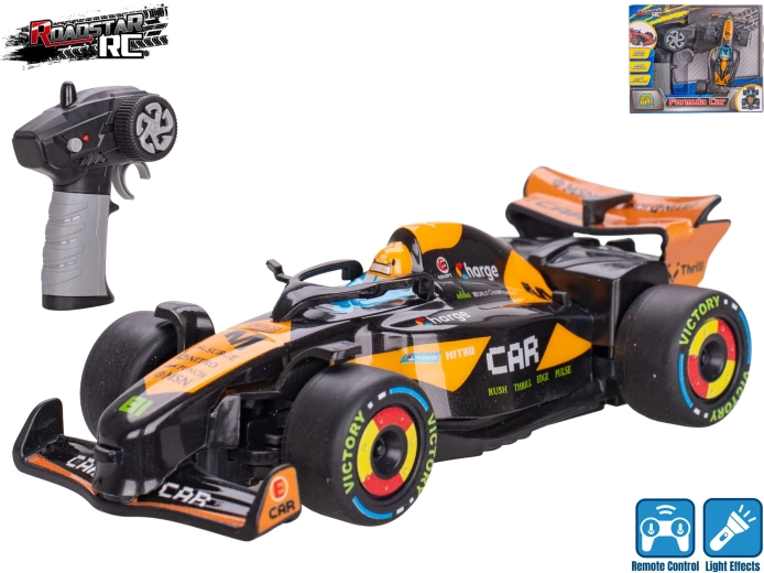 Formule RC Roadstar avec lumières 13,5 cm 2,4 GHz noire