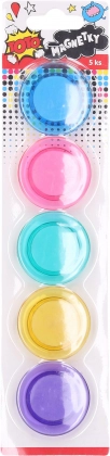 Aimants ronds colorés 40 mm – lot de 5 pièces