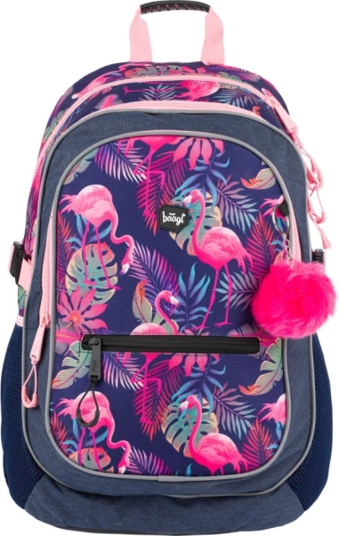 BAAGL Sac à dos scolaire Flamingo