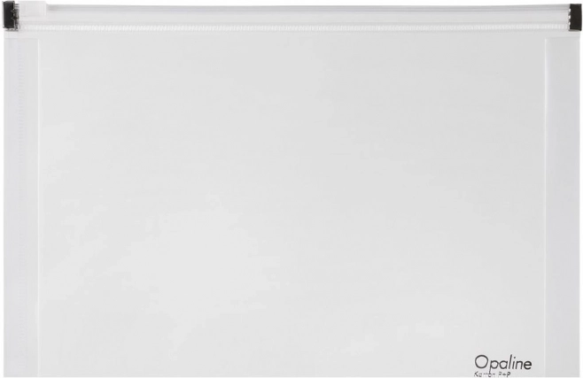 Pochette zippée A4 transparente Opaline