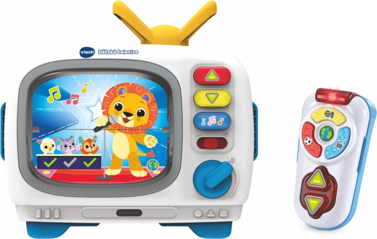 Télévision pour enfants VTech en tchèque avec télécommande