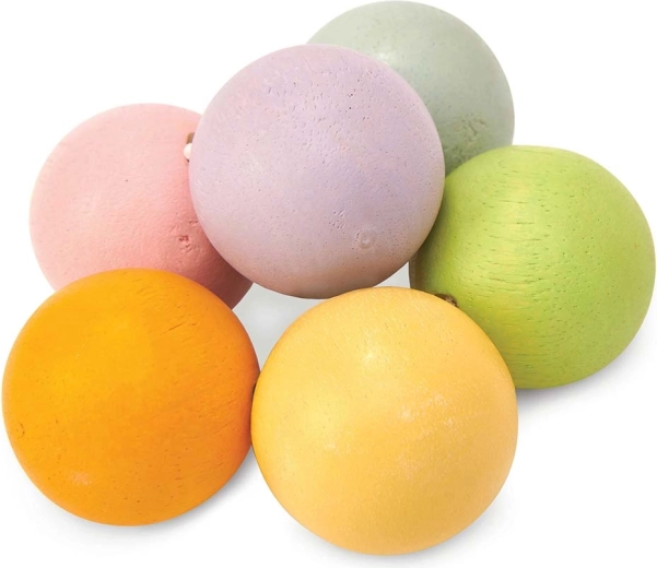 Anneau de dentition en bois avec perles pastel Le Toy Van - 1 pièce