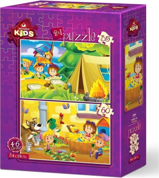 Art Puzzle Plaisir des vacances 35+60 pièces