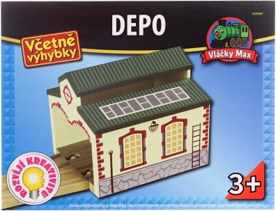 Dépôt pour enfants pour deux locomotives