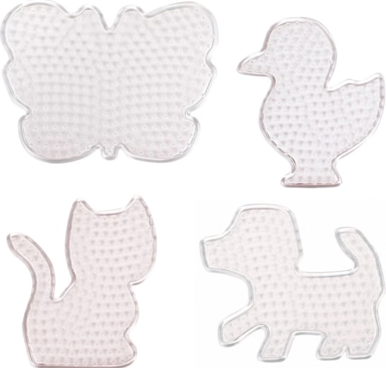 Playbox plaques pour perles à repasser – animaux, 4 pcs