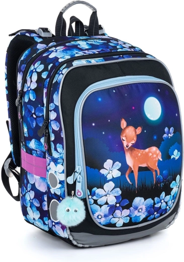 Sac à dos scolaire léger avec faon Topgal Endy