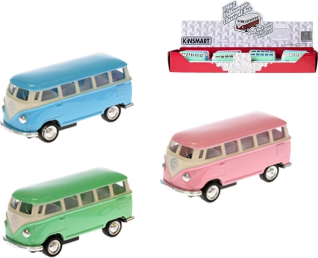 Kinsmart modèle métallique Volkswagen Bus 1962 1:64 à rétrofriction