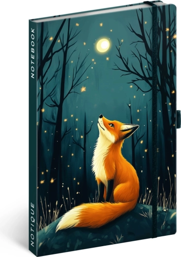 Carnet Notique Renard, ligné, 13 × 21 cm