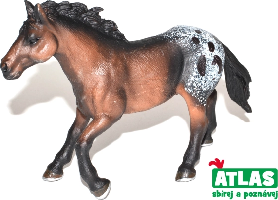 Figurine cheval brun foncé 14 cm