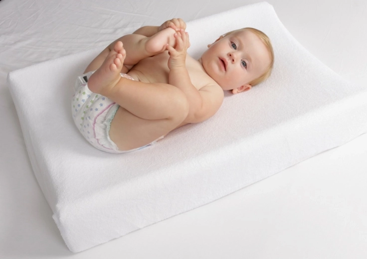 Babymatex housse en éponge pour matelas à langer – blanche
