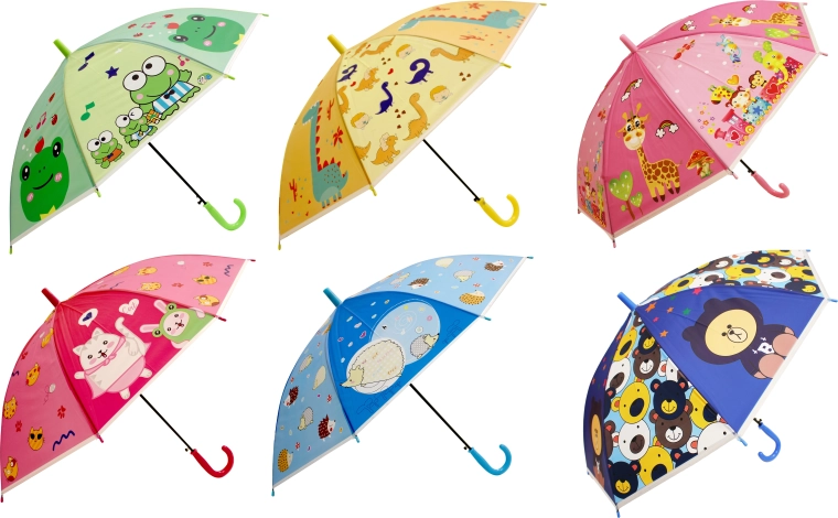 Parapluie coloré pour enfants de 50 cm - 1 pièce
