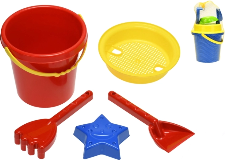 Set de plage pour enfants 5 pcs en filet (17 cm)