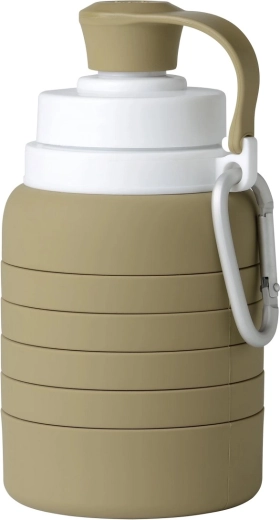 Bouteille pliable en silicone Mininor olive
