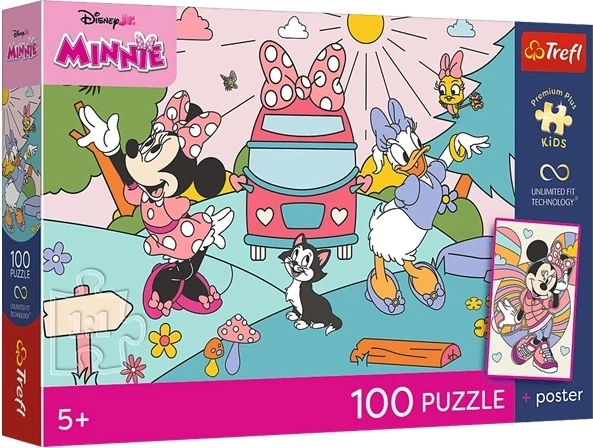 Puzzle enfants PremiumPlus Minnie Mouse « Aventure rose » – 100 pièces