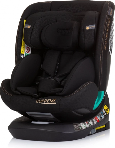 Siège auto Chipolino Supreme i-Size 40–150 cm Isofix 360 – Obsidienne