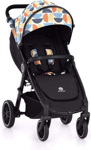 Petite&Mars poussette sport Street+ RWS black limited retro