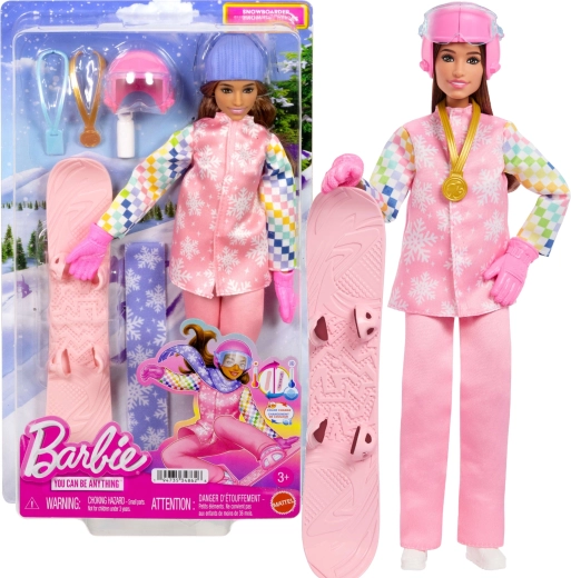 Barbie Carrière – snowboardeuse avec accessoires