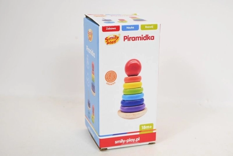 Smily Play pyramide en bois culbuto (Wańka vstaňka)