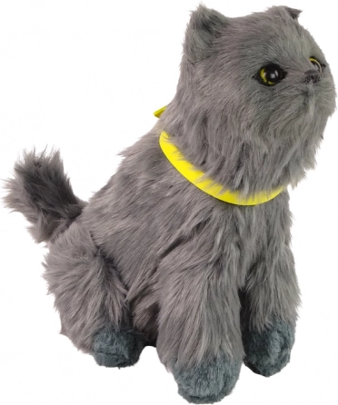Chaton en peluche interactif – miaule, bouge la tête et la queue