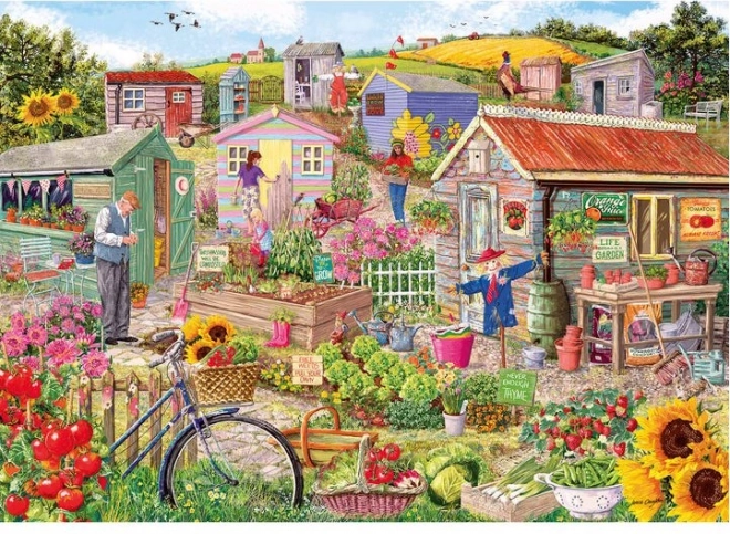 Puzzle La vie au jardin 1000 pièces