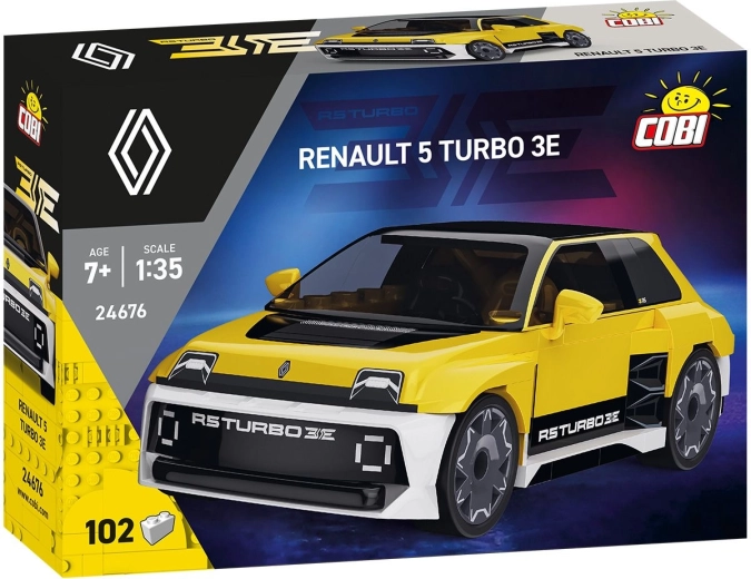 Kit de construction COBI Renault 5 Turbo 3E à l’échelle 1:35 (102 pièces)