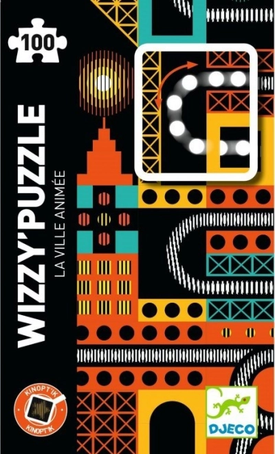 DJECO Puzzle magnétique Kinoptik Ville 100 pièces