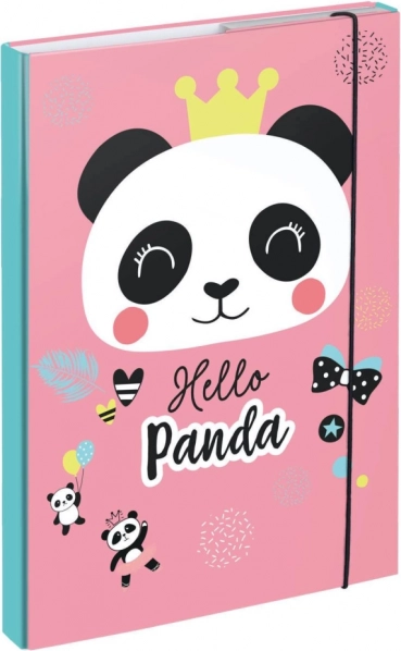 Chemise pour cahiers scolaires A4 avec motif Panda